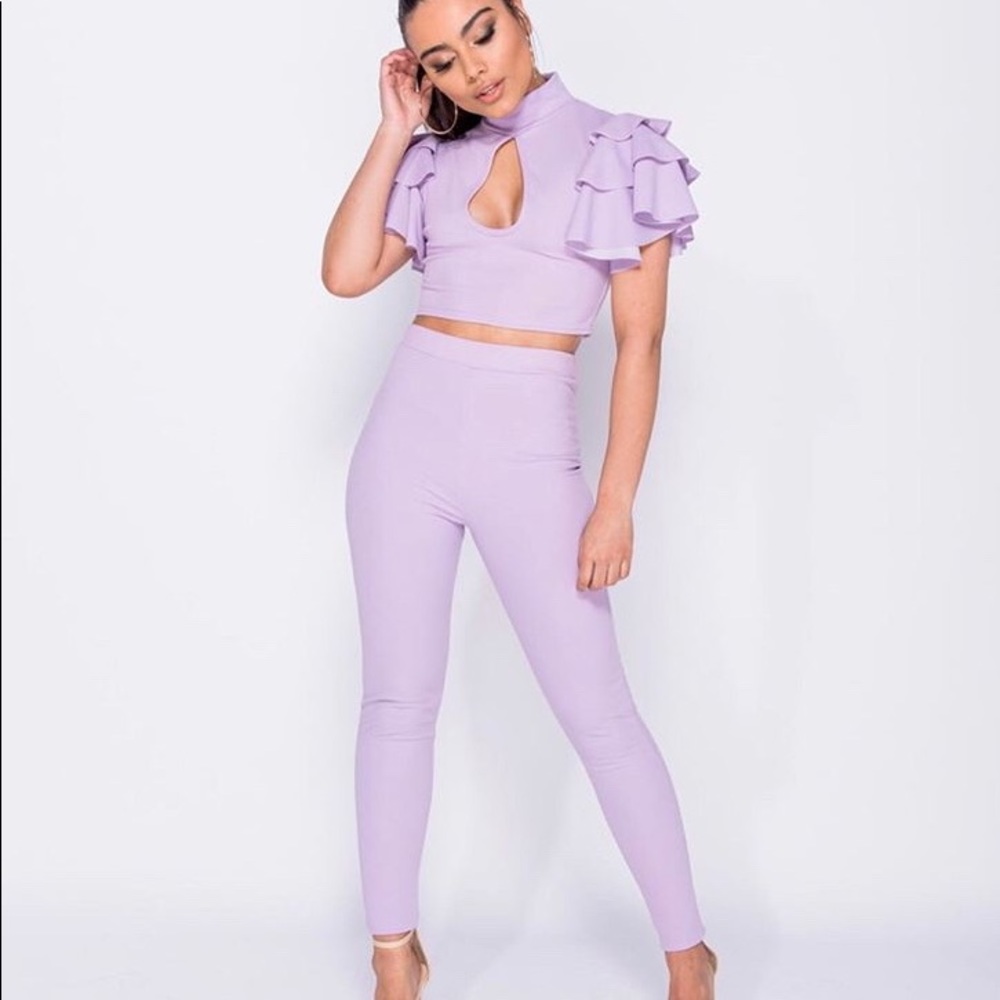 new set crop top with pants